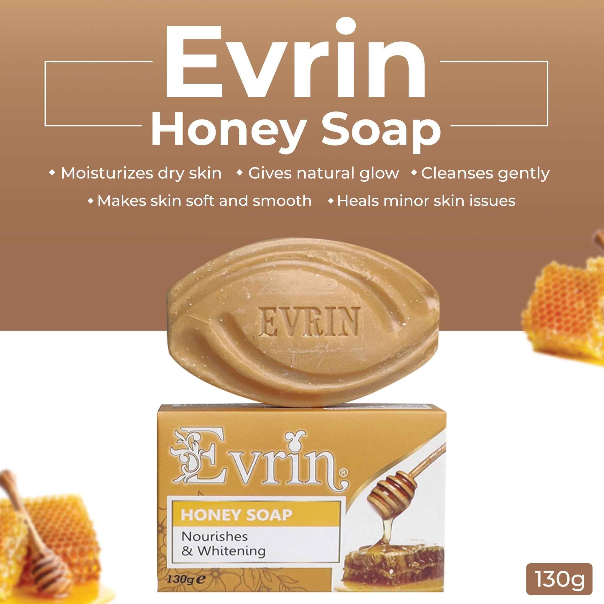 Evrin Honey Soap – Nourishes & Whitens