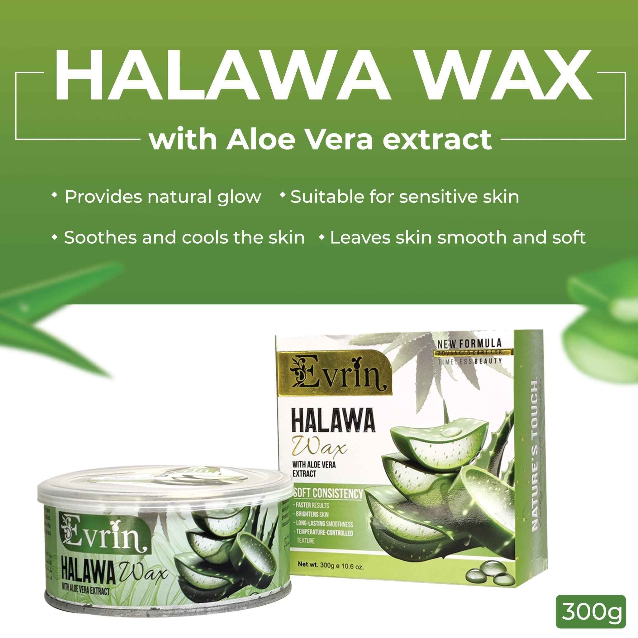 Evrin Halawa Wax with Aloe Vera Extract