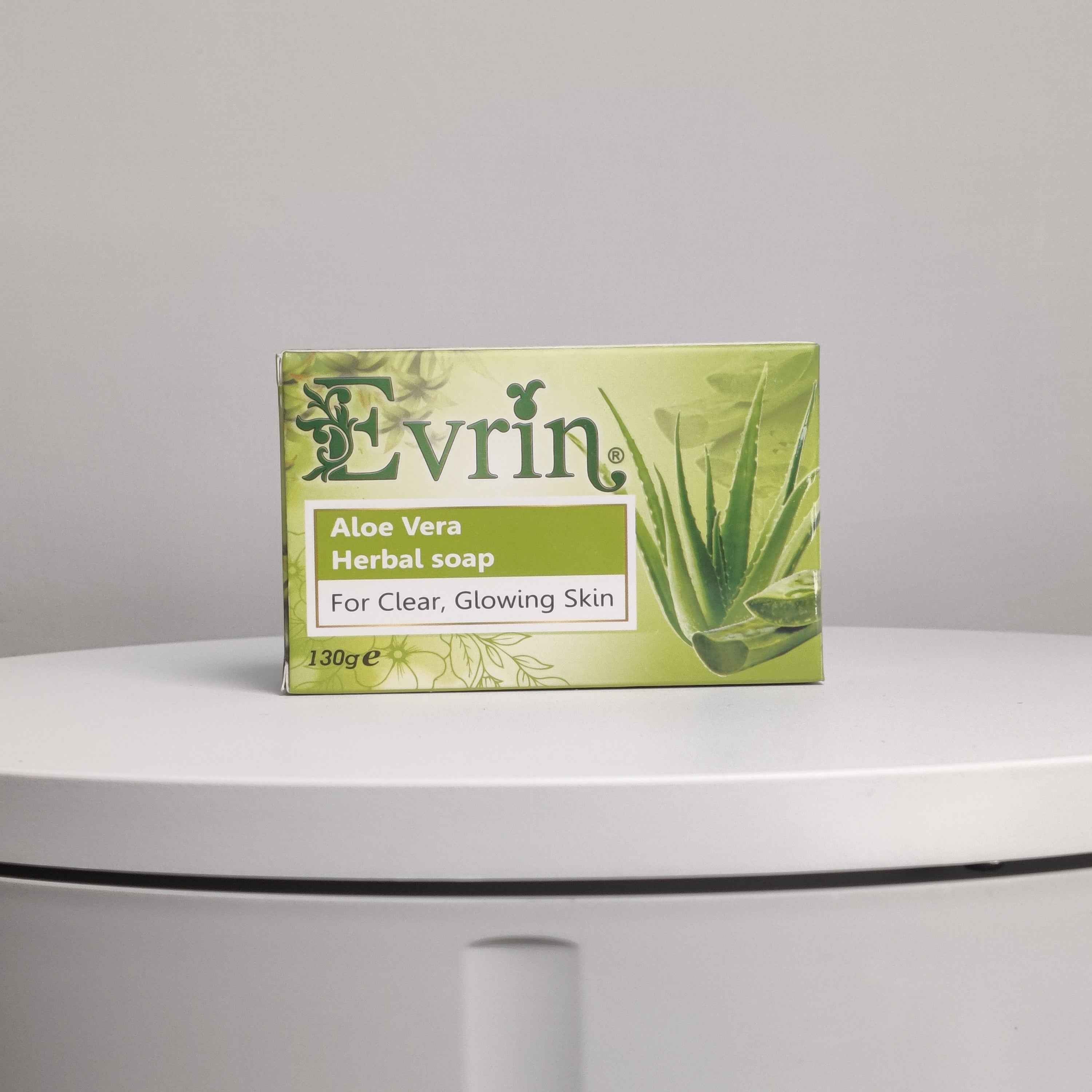 Evrin Aloe Vera Herbal Soap – For Clear, Glowing Skin