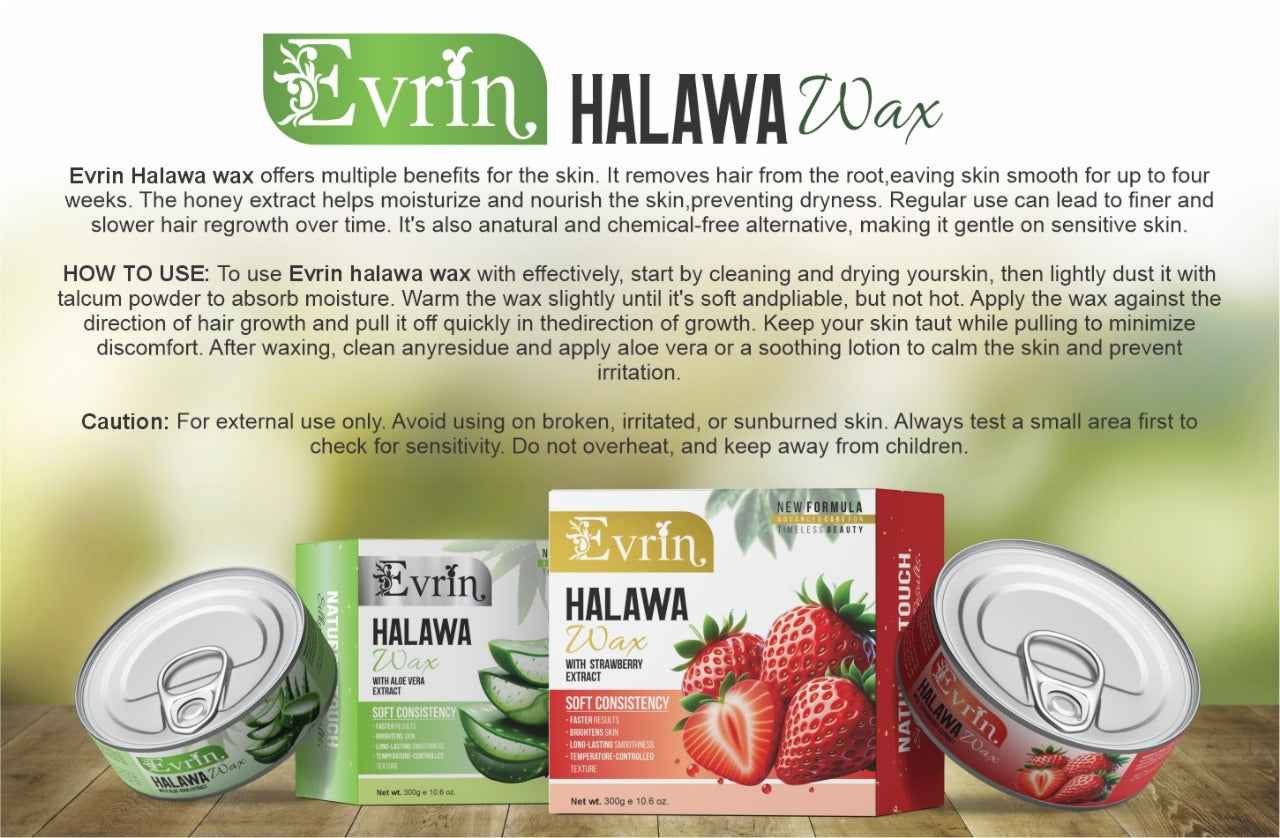 Evrin Halawa Wax with Aloe Vera Extract