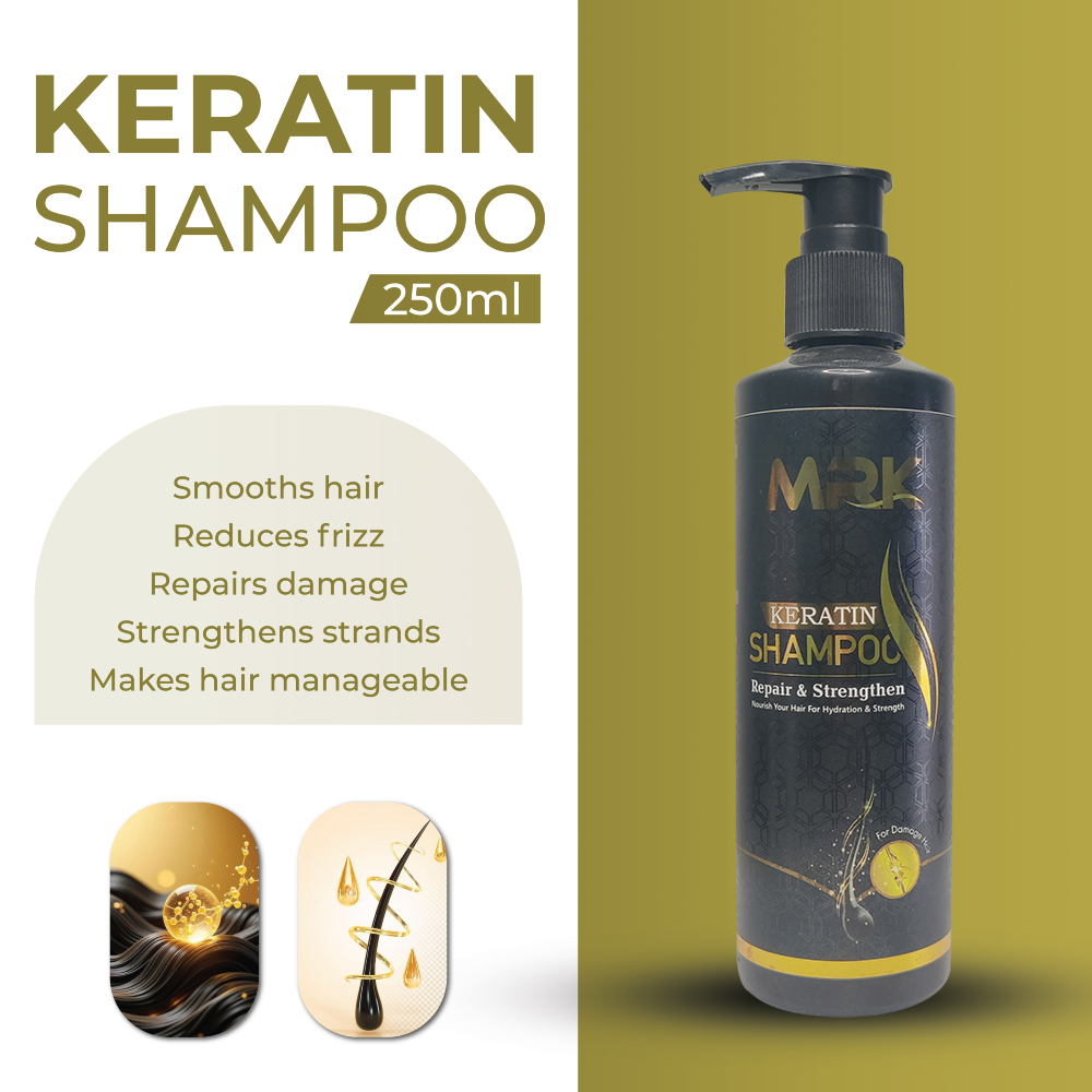 MRK Keratin Shampoo 250ml for Smooth, Healthy Hair